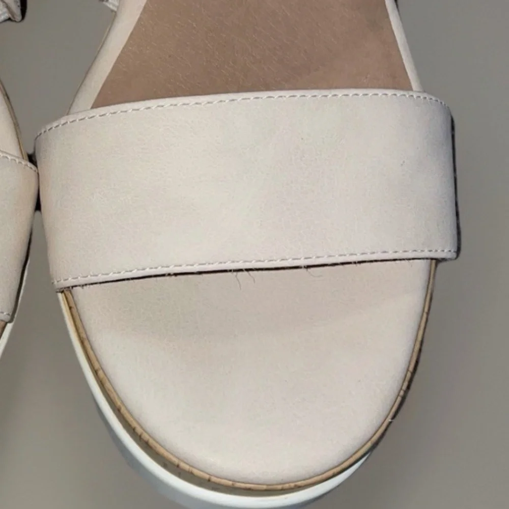 Soul Naturalizer Wedge Sandals 8.5 Wide Goodtimes Porcelain - Picture 13 of 15